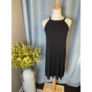 Madewell Women's Tank Dress Black Ribbed Casual Size XXS